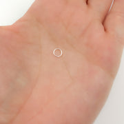4MM 24Gauge White Sterling Silver Open Jump Ring