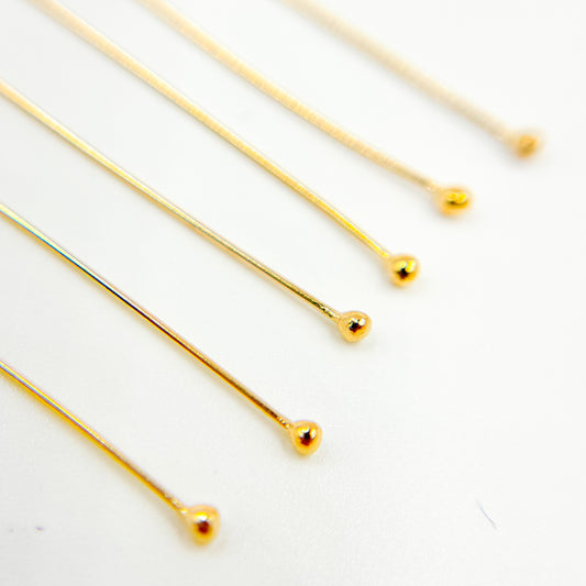 4005377B. 24 Gauge Gold-filled Ball 1.5 Inch Headpin