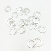 10MM White Sterling Silver Ring Connector