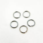 Load image into Gallery viewer, MFT080DE5BR. Black Rhodium 925 Sterling Silver Open Jump ring. 20 Gauge 5mm.

