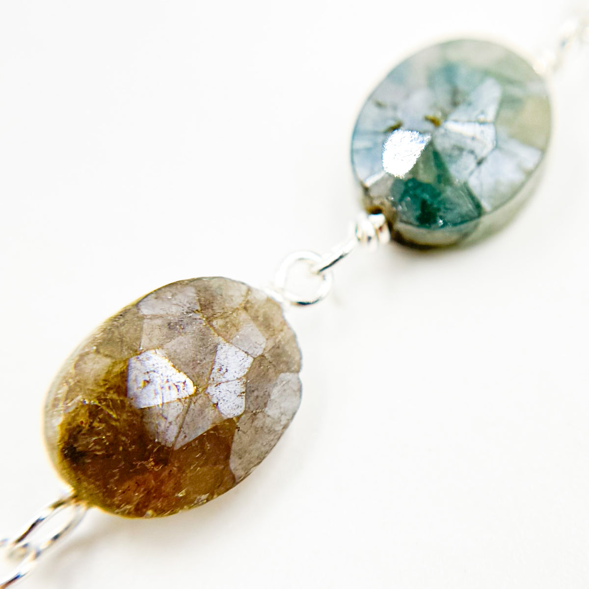 Silverite Oval Shape Sterling Silver Wire Chain