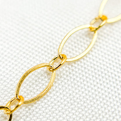 14K Gold-Filled Flat Oval and Round Link Chain