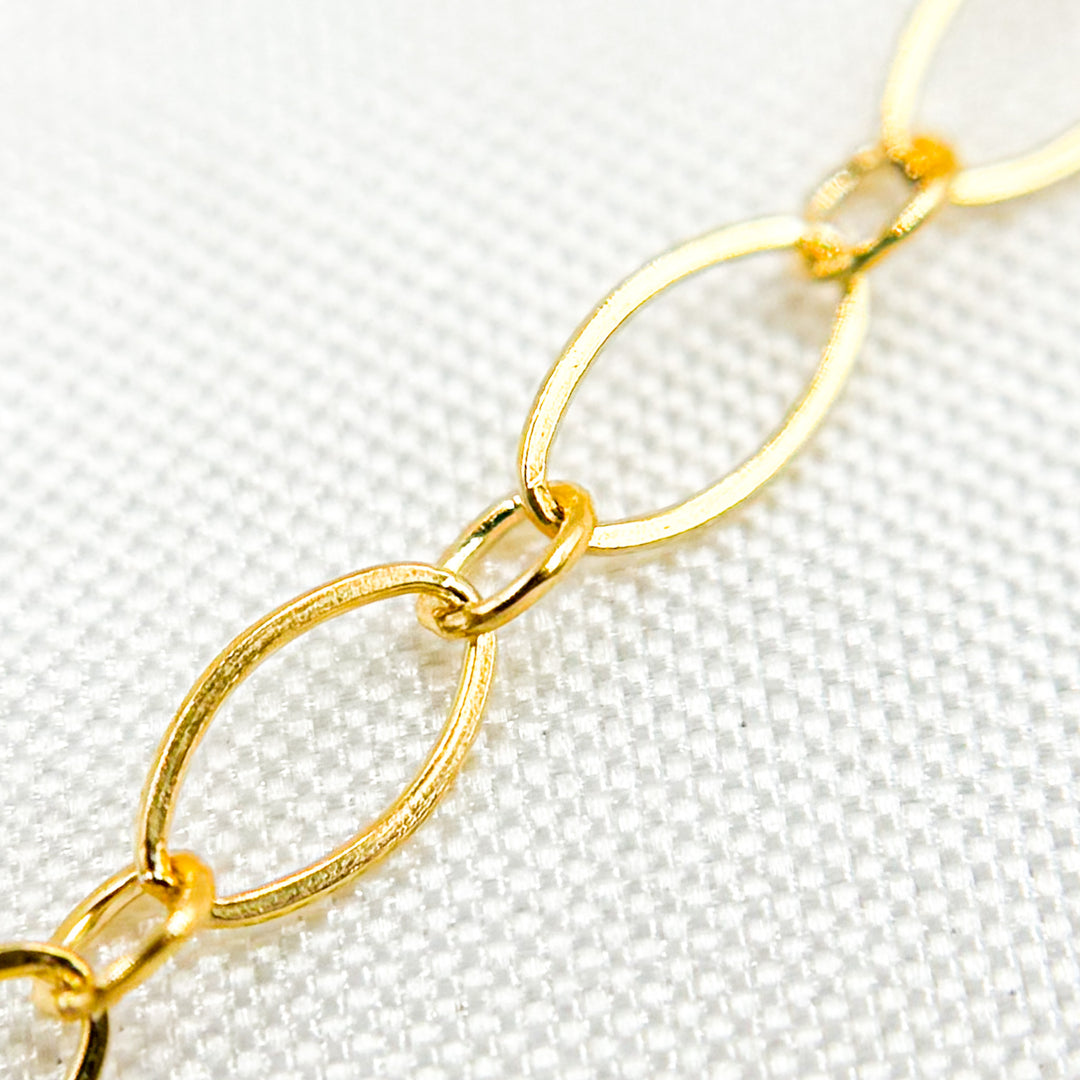 1016FGF. 14K Gold-Filled Flat Oval and Round Link Chain