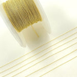 Load image into Gallery viewer, 020R01LGbyFt. 14K Solid Gold Cable Chain
