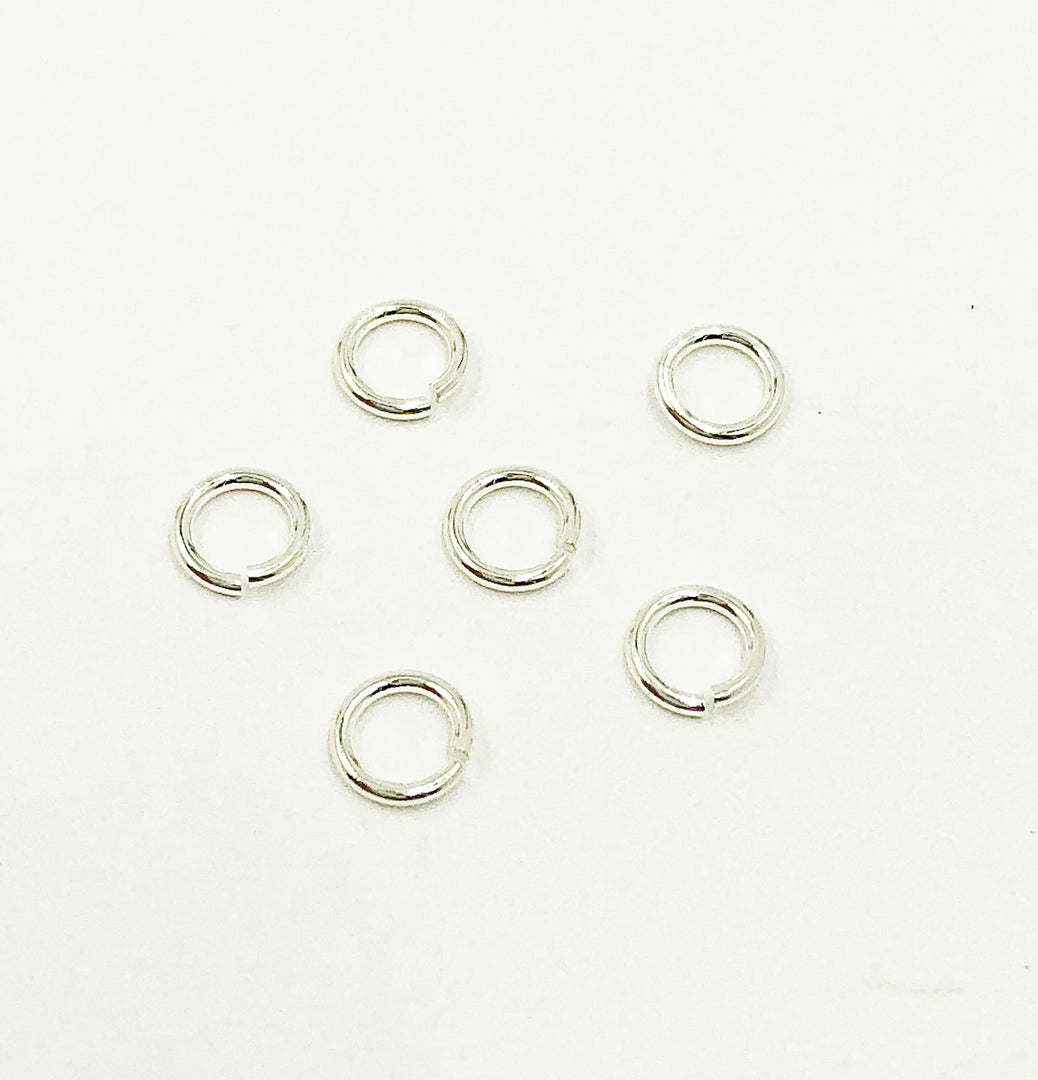 MFT060DE4 I 925 Sterling Silver Open Jump Ring 22 Gauge 4mm.