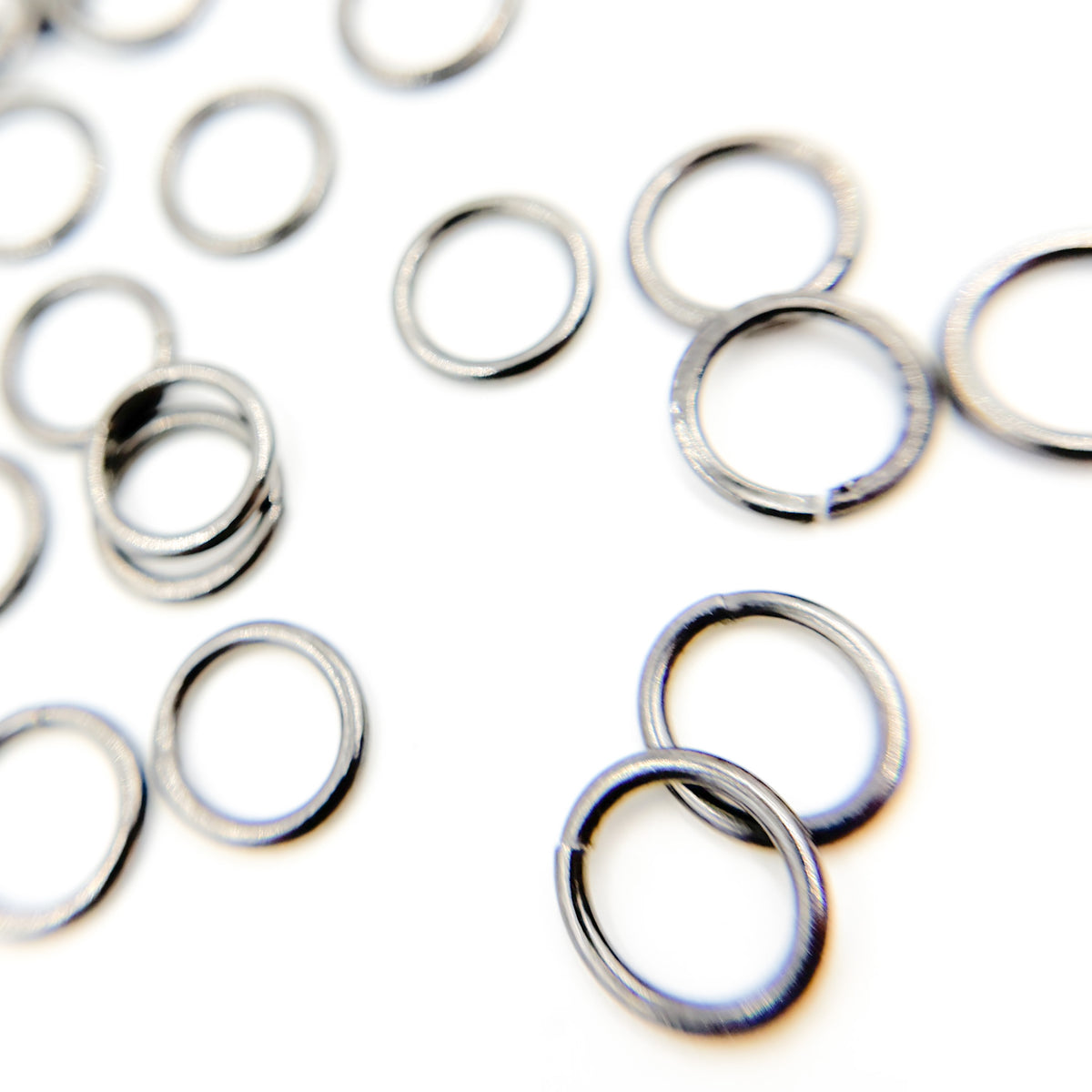 Black Rhodium Open Jump Ring