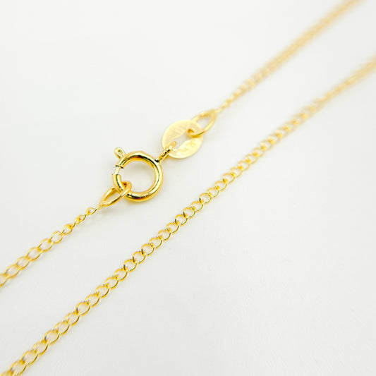 022GLLG18K. 18K Solid Gold Cable Necklace