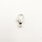 Load image into Gallery viewer, 0925TC. White Sterling Silver Trigger Clasps with Fixed Ring
