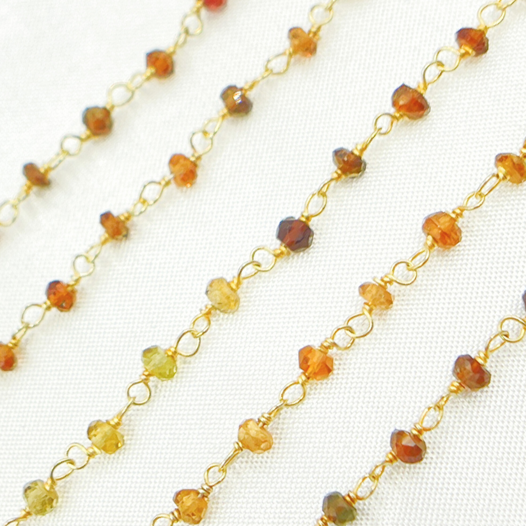 Tourmaline Wire Wrap Chain