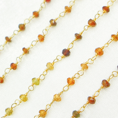 Tourmaline Wire Wrap Chain