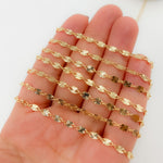 Load image into Gallery viewer, V301GF. 14k Gold Filled Diamond Cut Marina Link Chain