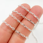 Load image into Gallery viewer, Sterling Silver Diamond Cut Marina Chain