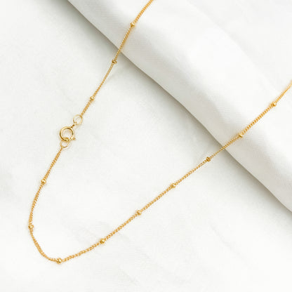 14K Gold-Filled Satellite Ball Finished Necklace