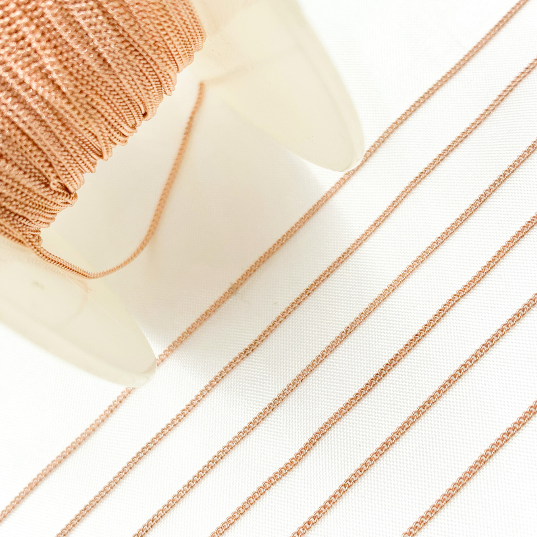 Rose Gold Filled Curb Link Chain