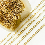 Load image into Gallery viewer, Gold Plated 925 Sterling Silver Diamond Cut Paperclip Link Chain