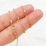 Load image into Gallery viewer, 14K Gold-Filled Satellite Tube Finish Necklace. 1203D2
