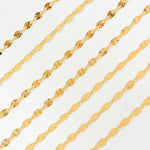 Load image into Gallery viewer, V301GF. 14k Gold Filled Diamond Cut Marina Link Chain