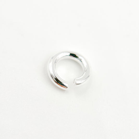  White Sterling Silver Open Jump Ring