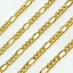 Load image into Gallery viewer, Y62GP. Gold Plated 925 Sterling Silver Figaro Chain