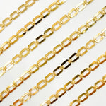 Load image into Gallery viewer, 60GF. 14K Gold-Filled Modern Rectangular Fancy Link Chain