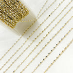 Load image into Gallery viewer, 14K Solid Yellow and White Gold Satellite Cubes Chain. 030R02S0QT4BDB
