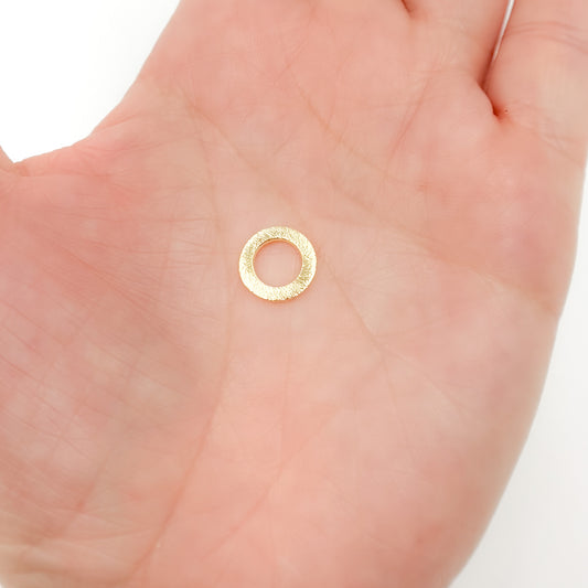 10MM Gold Plated Sterling Silver Ring Connector