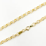 Load image into Gallery viewer, 140HVR0194001. 14K Yellow Gold Round Rolo Chain – Lightweight Hollow Link Necklace