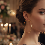 Load image into Gallery viewer, GER106. 14K Solid Gold Twisted Hoop Earrings