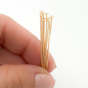 26 Gauge Gold-filled Flat 2 Inch Headpin