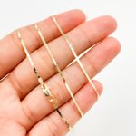 Load image into Gallery viewer, Solid Yellow Gold Herringbone Chains