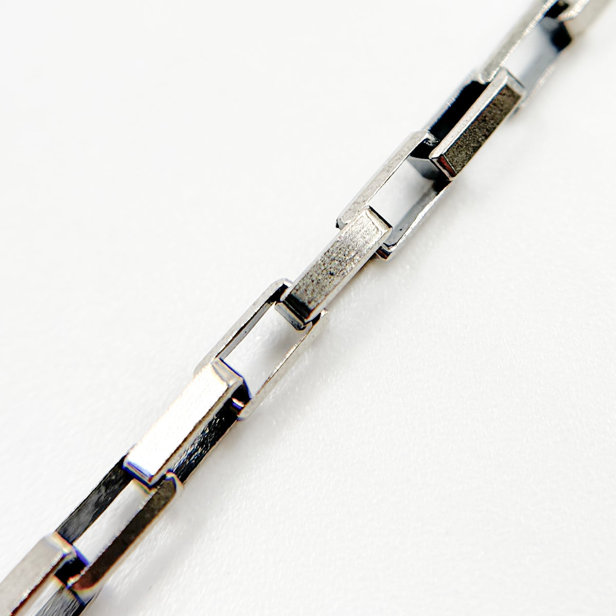 Oxidized Sterling Silver Box Chain