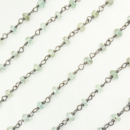 Natural Zircon Quartz Wire Chain