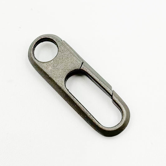 20MM Matt Black Rhodium Sterling Silver Oval Clasp