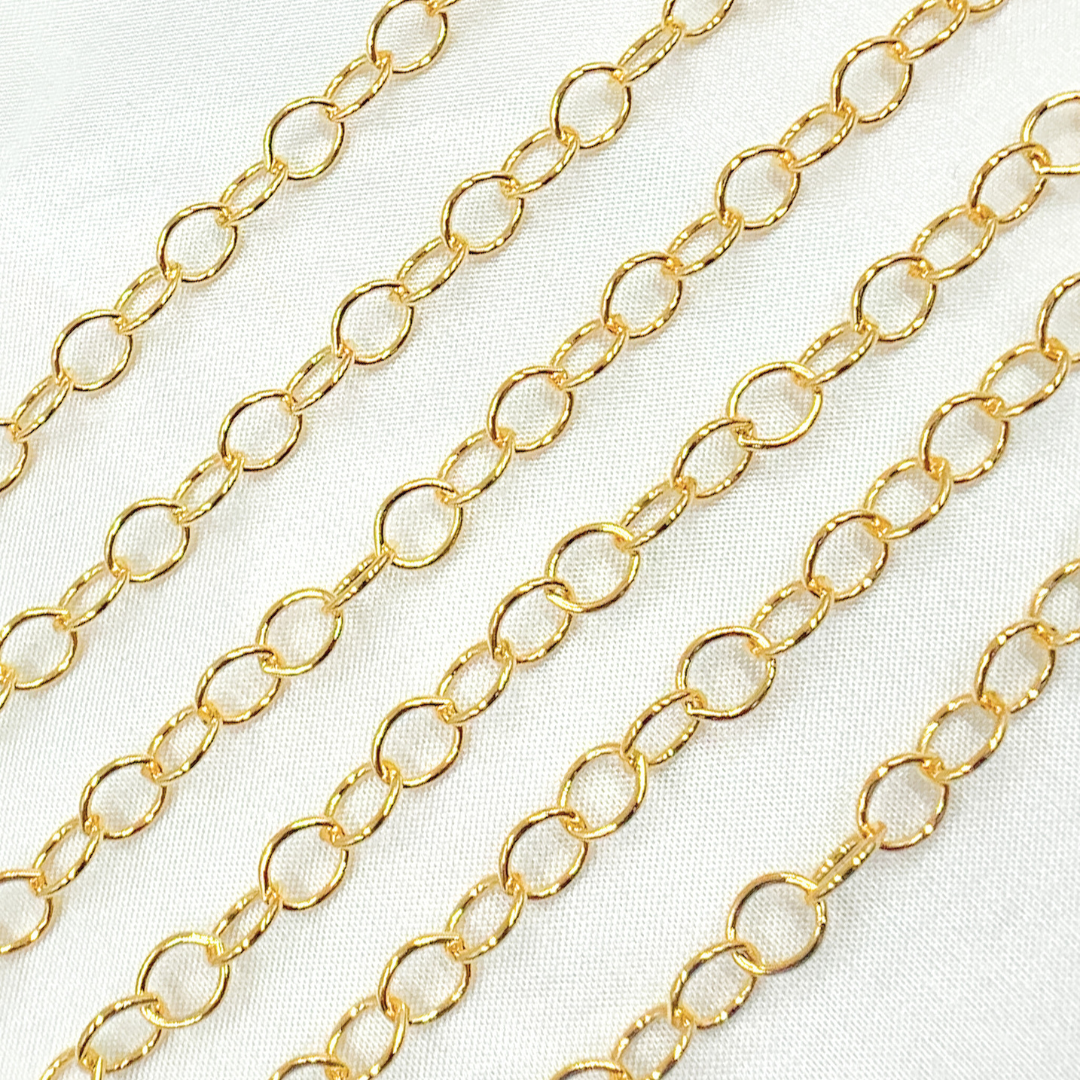 3105GF. 14k Gold Filled Smooth Oval Link Chain