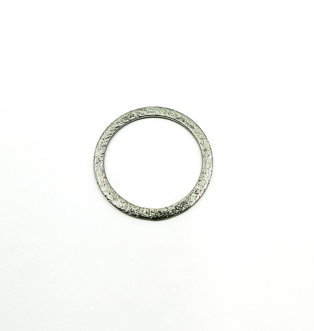 BS3-OX. Oxidized Silver Circle Size 20mm