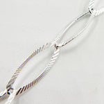 Load image into Gallery viewer, Y56FDSS. Sterling Silver Textured Oval Link Chain
