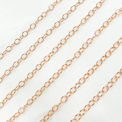 Rose Gold Filled Smooth Cable Chain