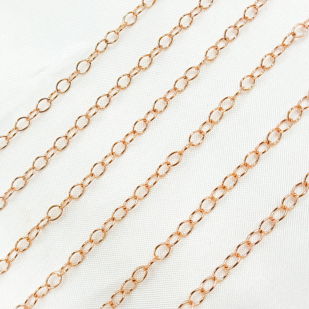 1808RGF. Rose Gold Filled Smooth Cable Chain