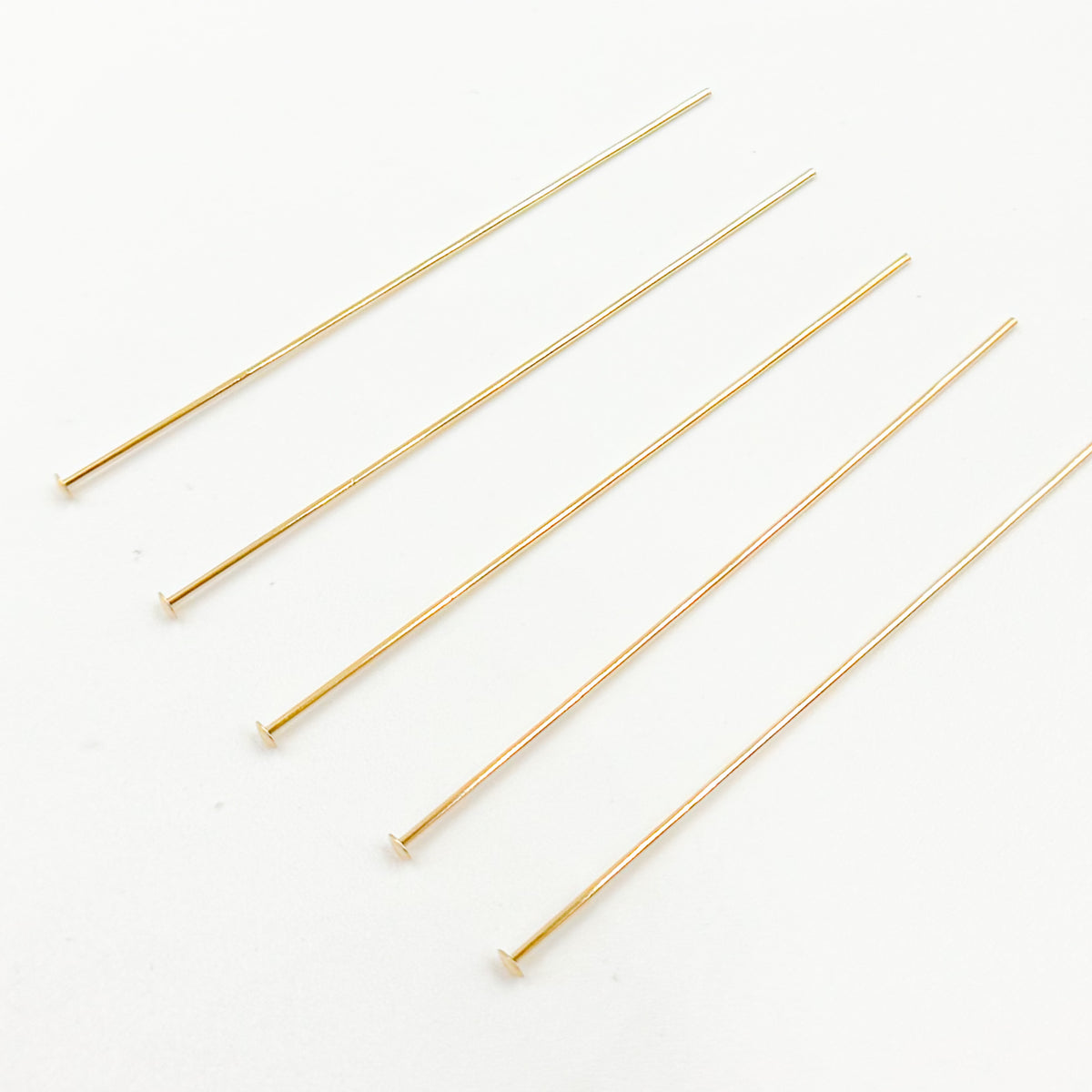 24 Gauge Gold-filled Flat 1.5 Inch Headpin