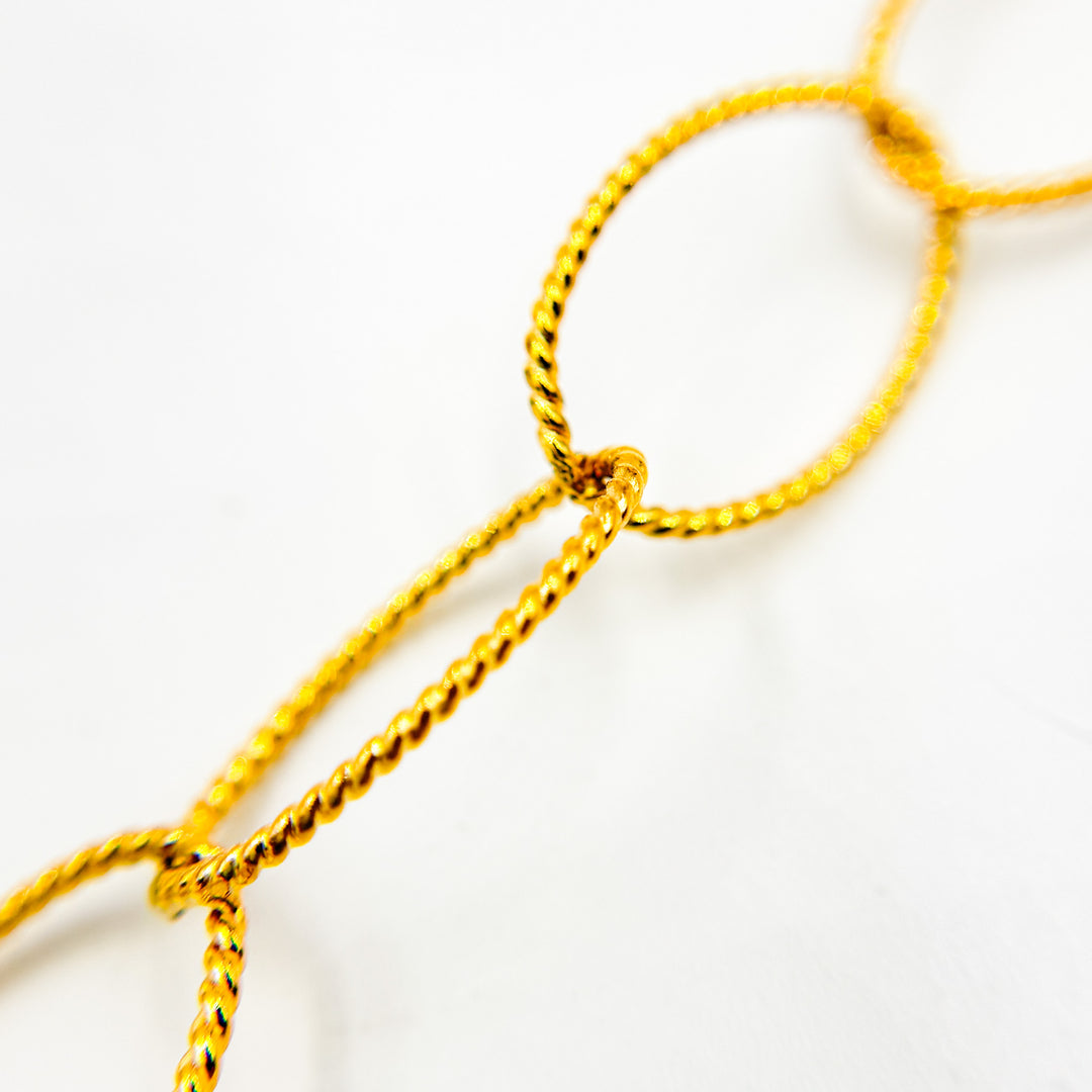 674TWGF. 14k Gold Filled Twisted Oval Link Chain