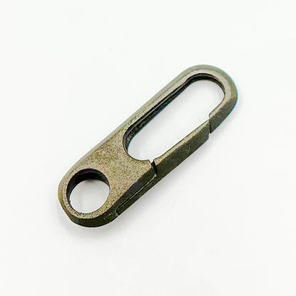 26MM Matt Black Rhodium Sterling Silver Oval Clasp