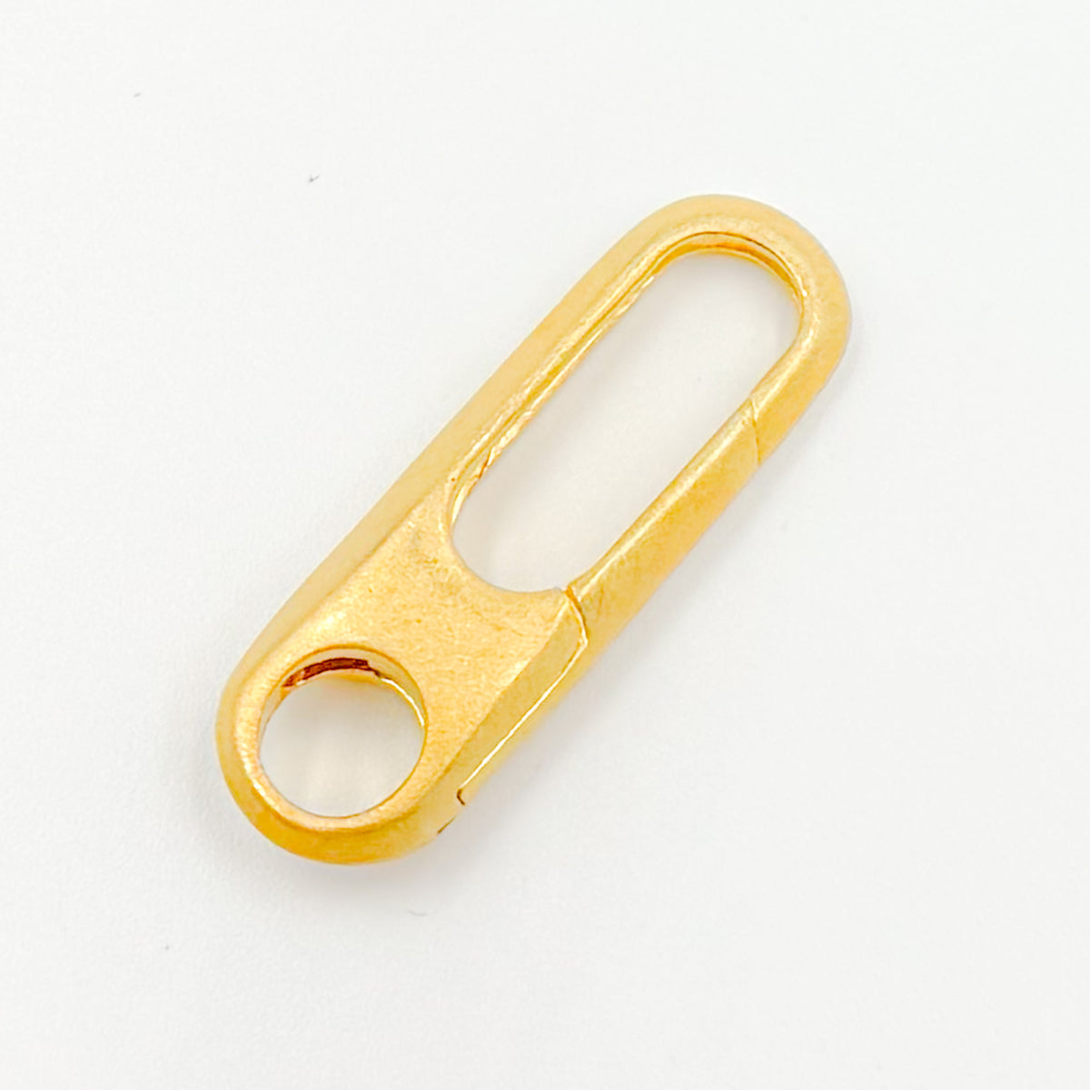 Matt Gold Plated Sterling Silver Oval Clasp