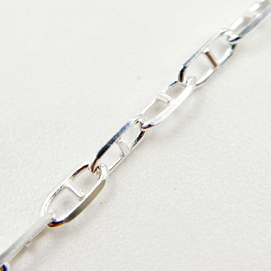 Y64SS. Sterling Silver Diamond Cut Marina Chain