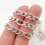 Load image into Gallery viewer, Y62SS. Sterling Silver Figaro Chain
