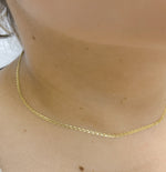 Load image into Gallery viewer, 045FLP1FGT2A9L001. 14k Gold Flat Marina Link Chain
