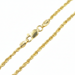 Load image into Gallery viewer, 040CRDLG. 14K Solid Yellow Gold Rope Chain