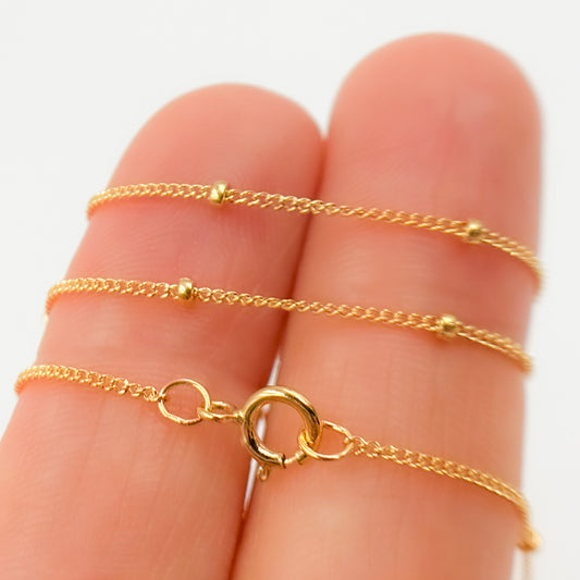 14K Gold-Filled Satellite Ball Finished Necklace
