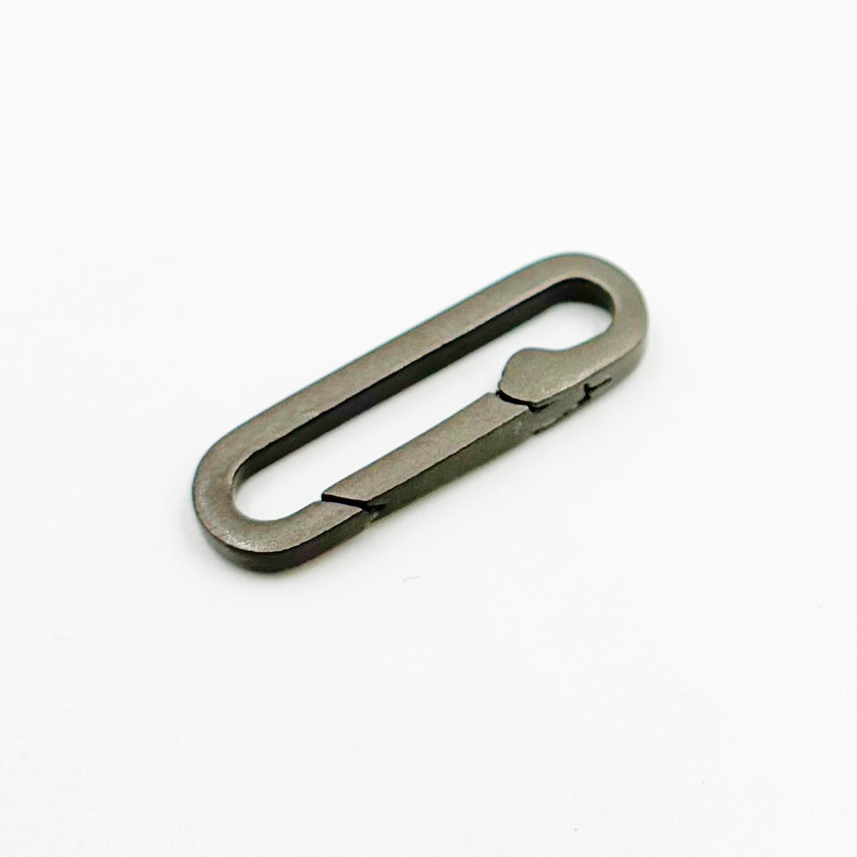 1361BRM. 20MM Black Rhodium Matt Sterling Silver Oval Clasp