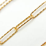 Load image into Gallery viewer, V313GF. 14K Gold Filled Diamond Cut Paperclip Chain