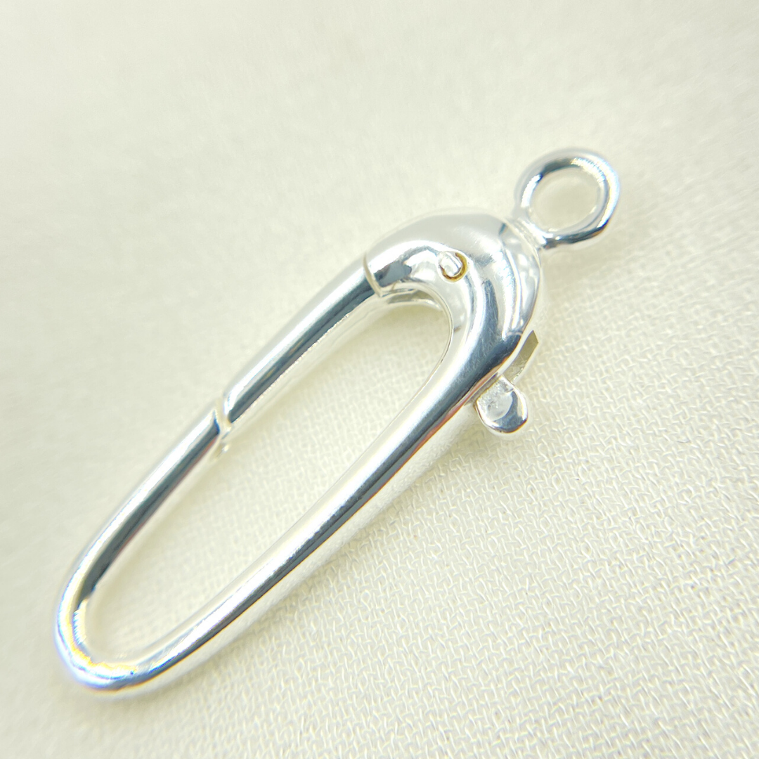 319. Sterling Silver Hollow Trigger Clasp